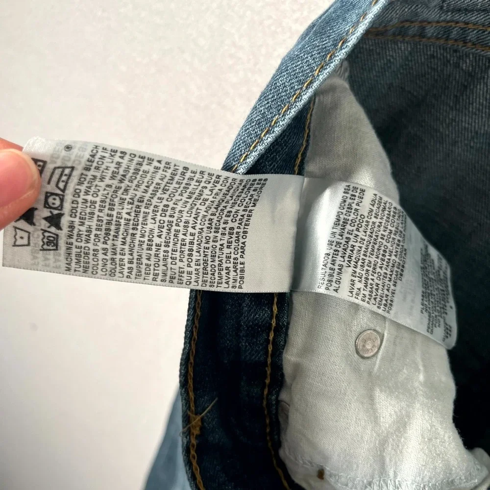 Levi's 505 Jeans Mens 3x30 Blue Denim 100% Cotton Medium‎ Wash Straight Fit